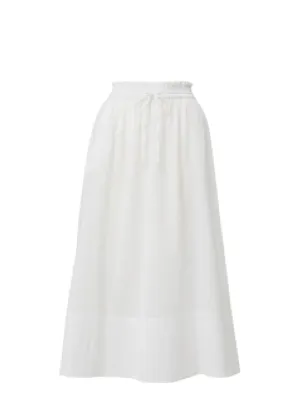 Rachel Skirt Fresh White Sleek Outfit Eco Friendly Dye