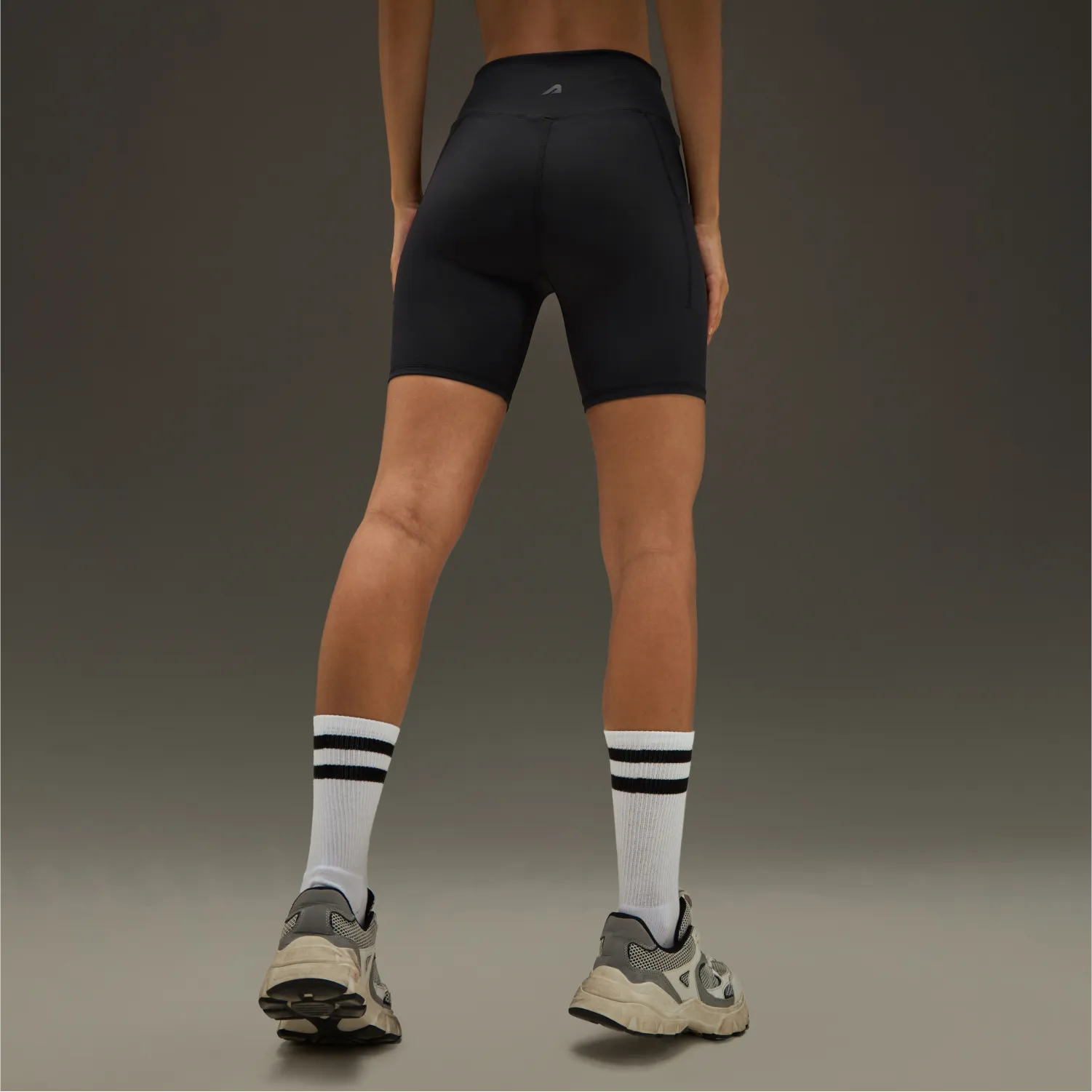 Polyester shorts Leather shorts Women Align Training Shorts Black