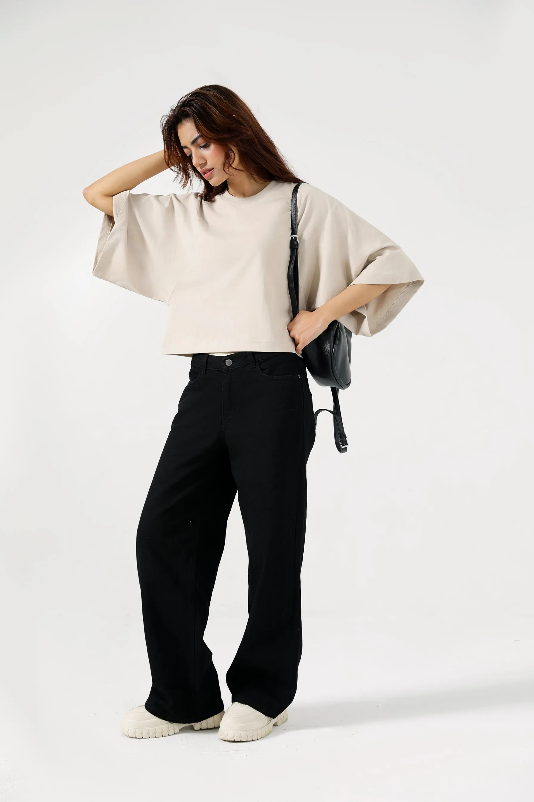 Green Soul ThermalRegulating Fabric BOX FIT TEE WITH OVERSIZED ARMHOLE