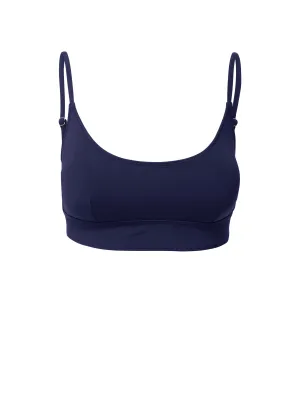 Erika Top Navy Satin Eco Friendly Dyeing Neutral Tone Compatibility
