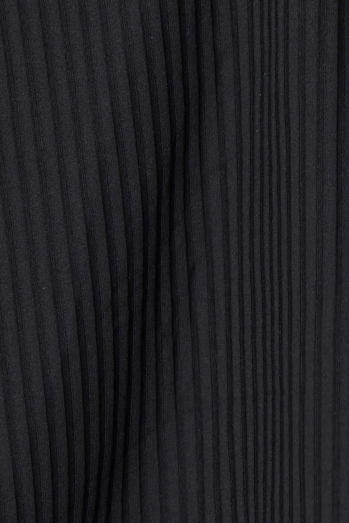 High Elastic Waistband Cali High Leg Full Bottom - Black EcoRib