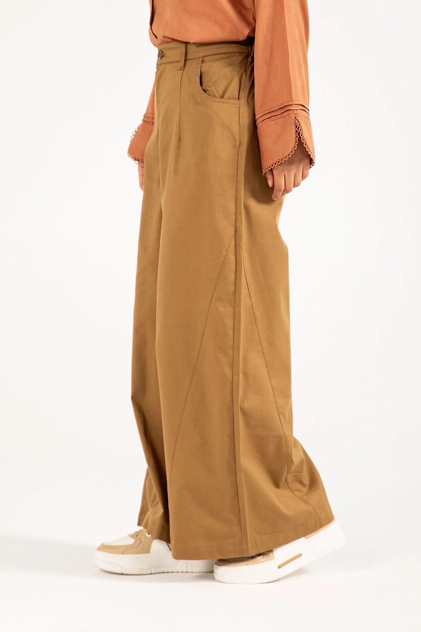 Gusseted Crotch MEGA WIDE PANELLED PANTS