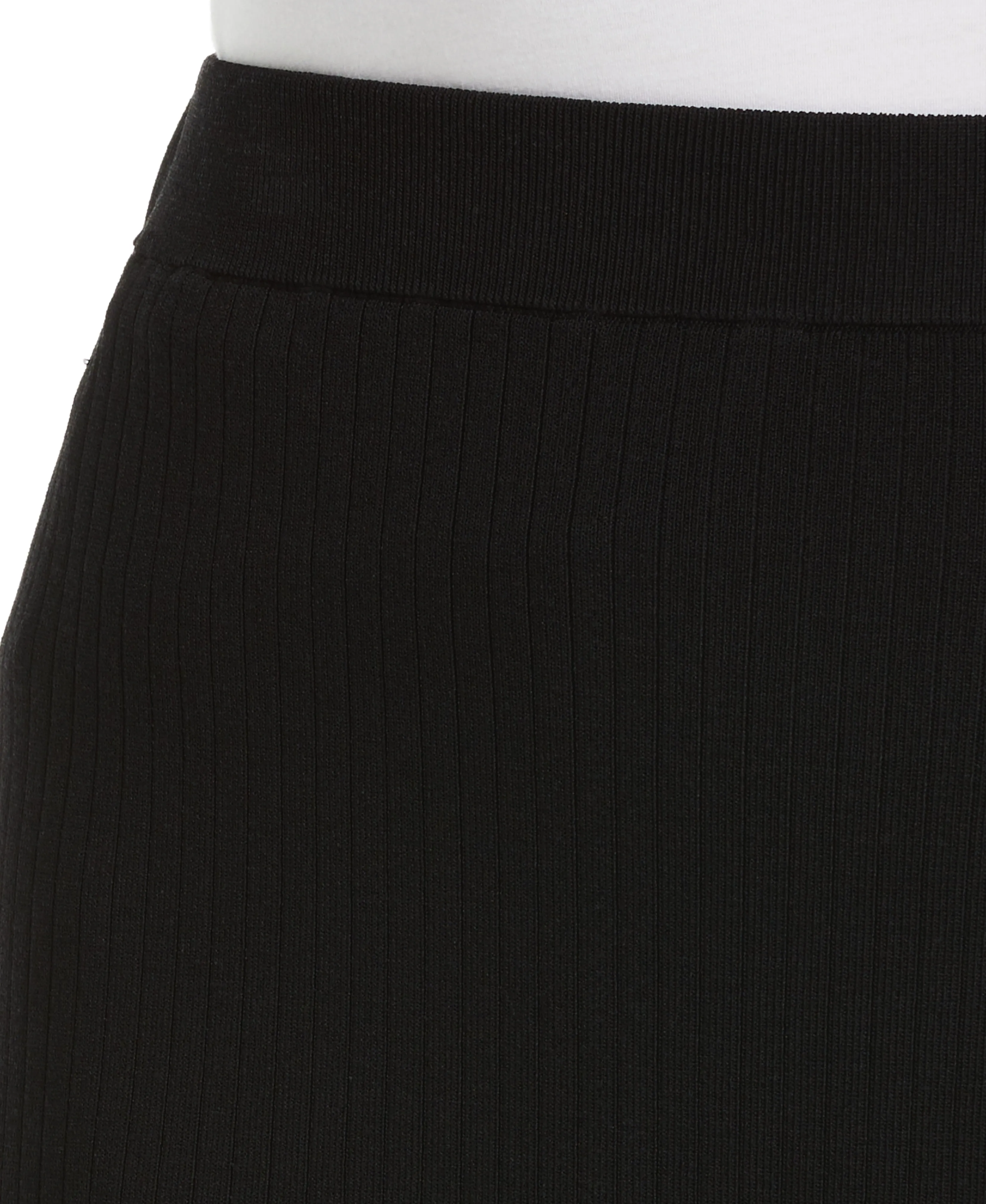 Plus Size Mixed Rib Sweater Skirt Natural Look
