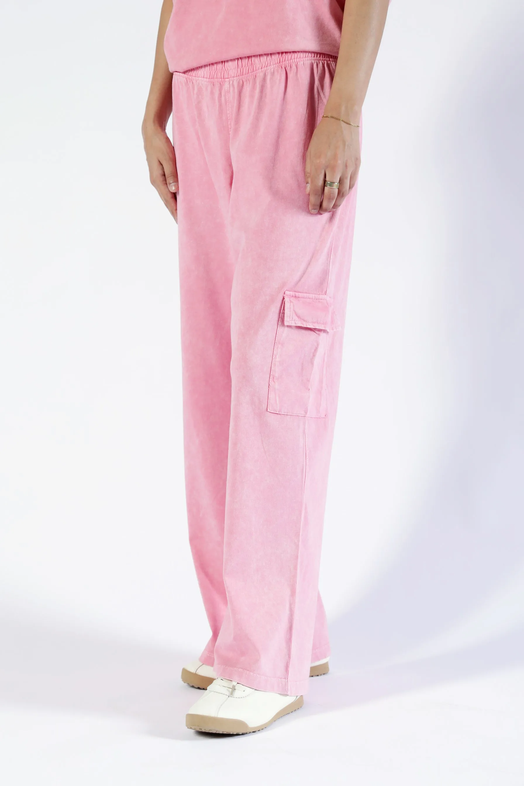 Everyday Must-have Fast Move ACID WASHED CARGO TROUSERS
