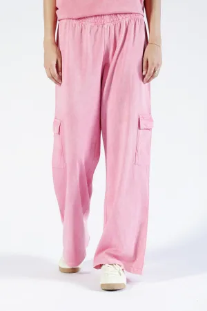 SturdyBeltLoops ACID WASHED CARGO TROUSERS
