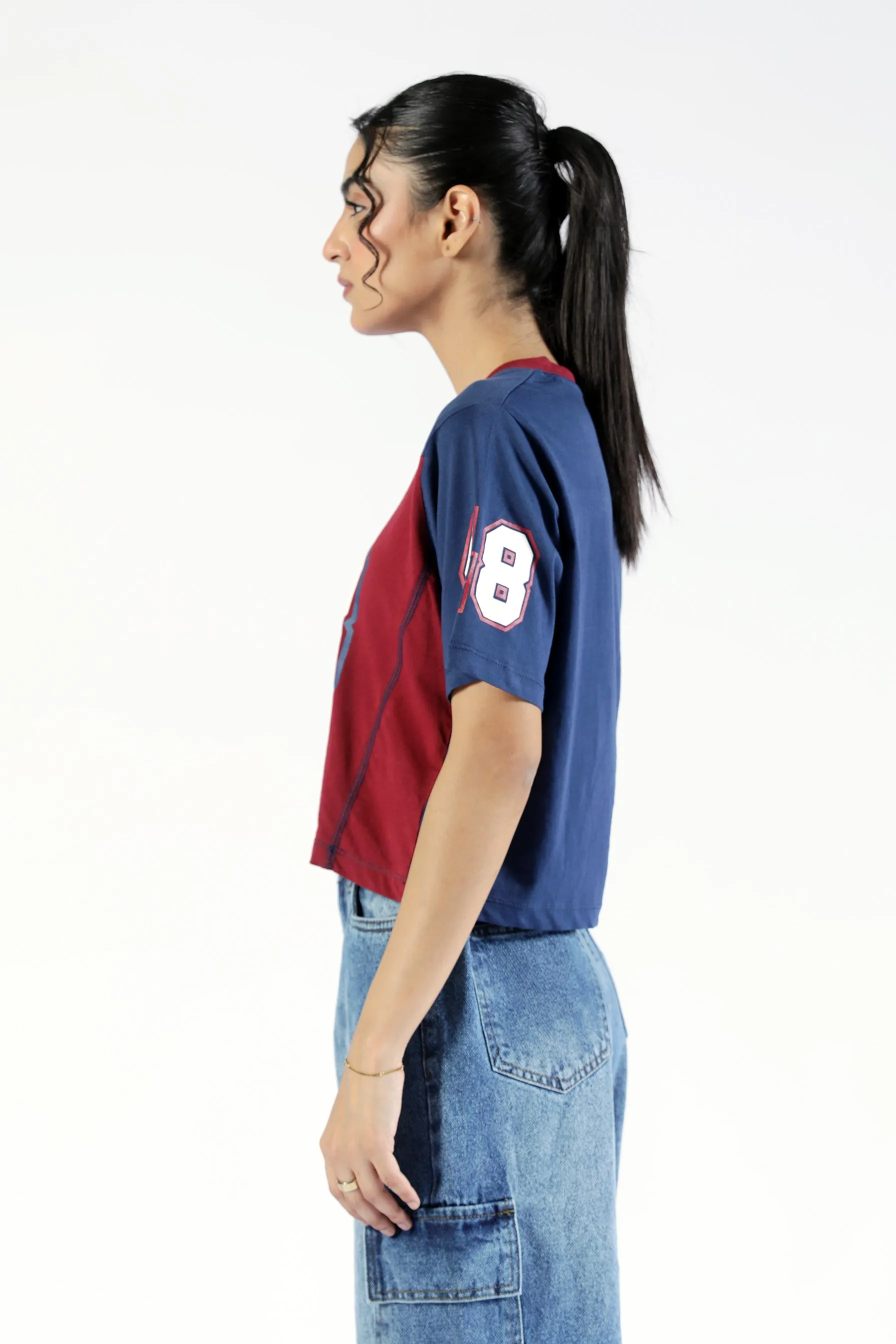 SoftLining AntiFadeTechnology GRAPHIC CROPPED TEE