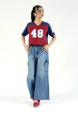 AntiStaticMaterial Chic Design GRAPHIC CROPPED TEE