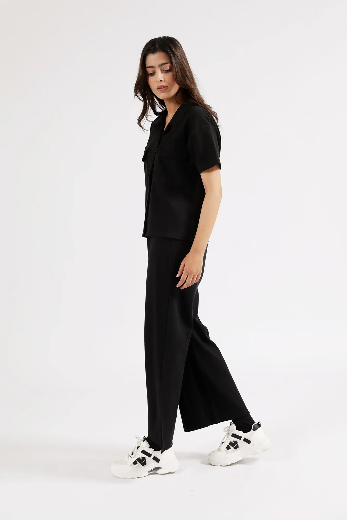 BOXY FIT BUTTON DOWN SHIRT Formal Wear Lightweight Layering