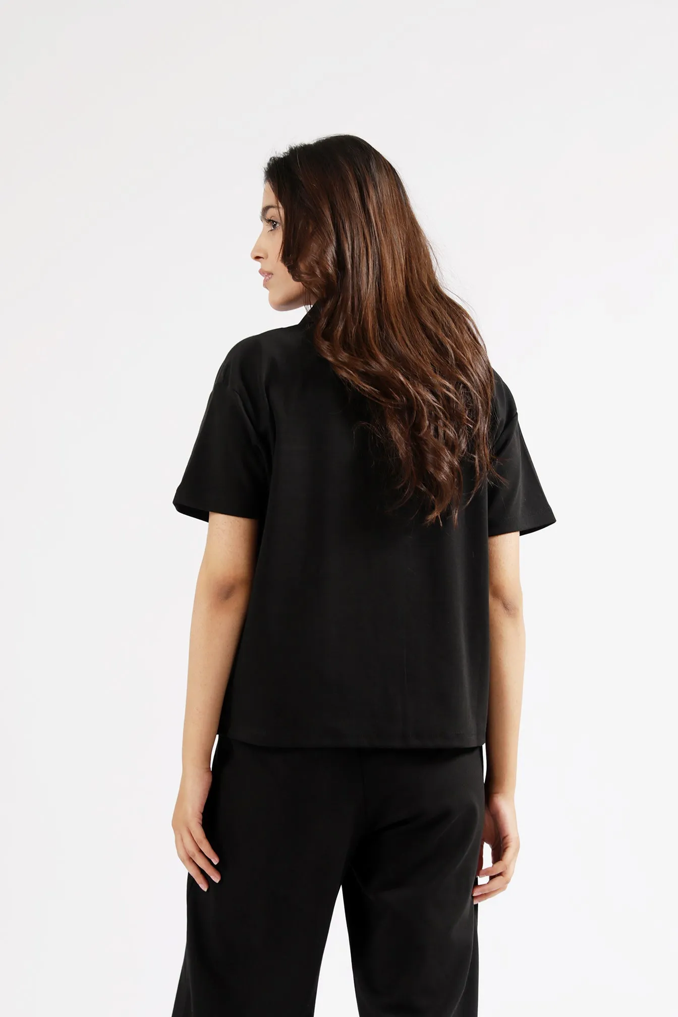 BOXY FIT BUTTON DOWN SHIRT PreShrunk Cotton