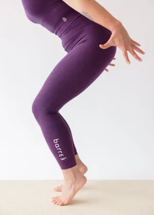 Luxury Apparel Adjustable Hem Spacedye High Waisted Midi Legging