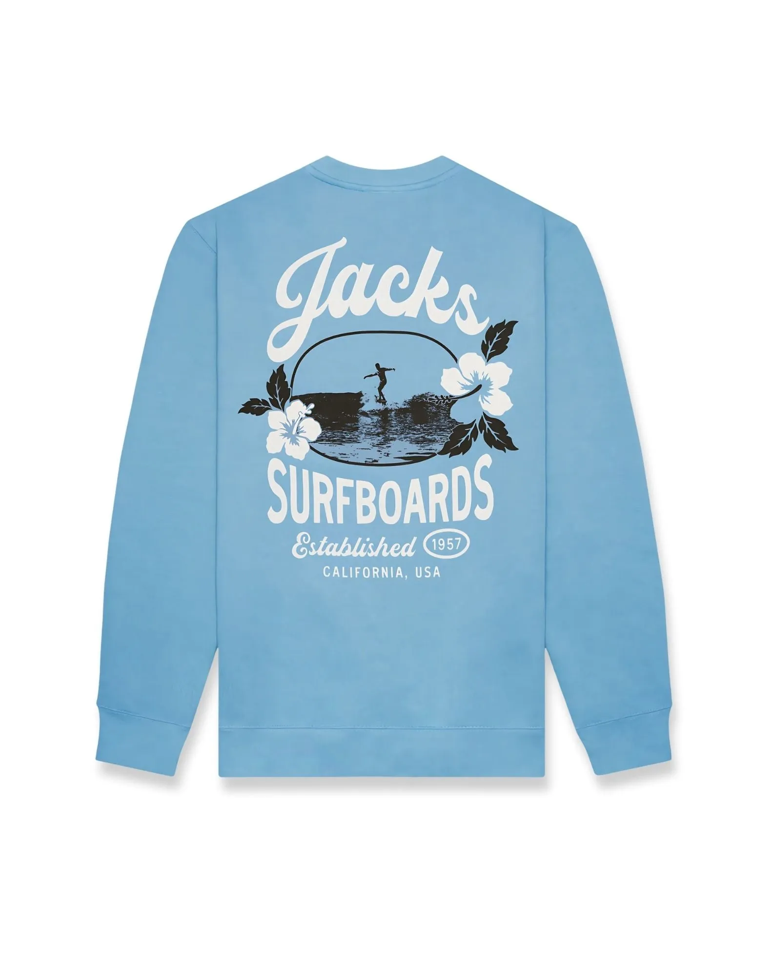 Cozy Trend Women's Tip Toe Summer Series Crewneck Sweatshirt - Light Blue