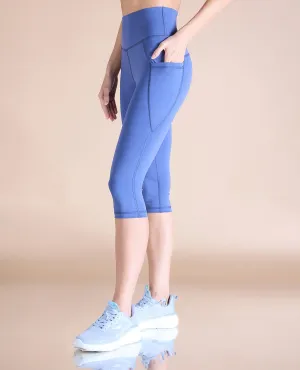 High Waisted 3/4 Leggings in Second SKN Fabric Dance Practice Petite Size