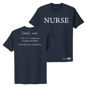 Women's Nurse Defined Boyfriend Fit T-Shirt - Midnight Navy Hygroscopic Fiber