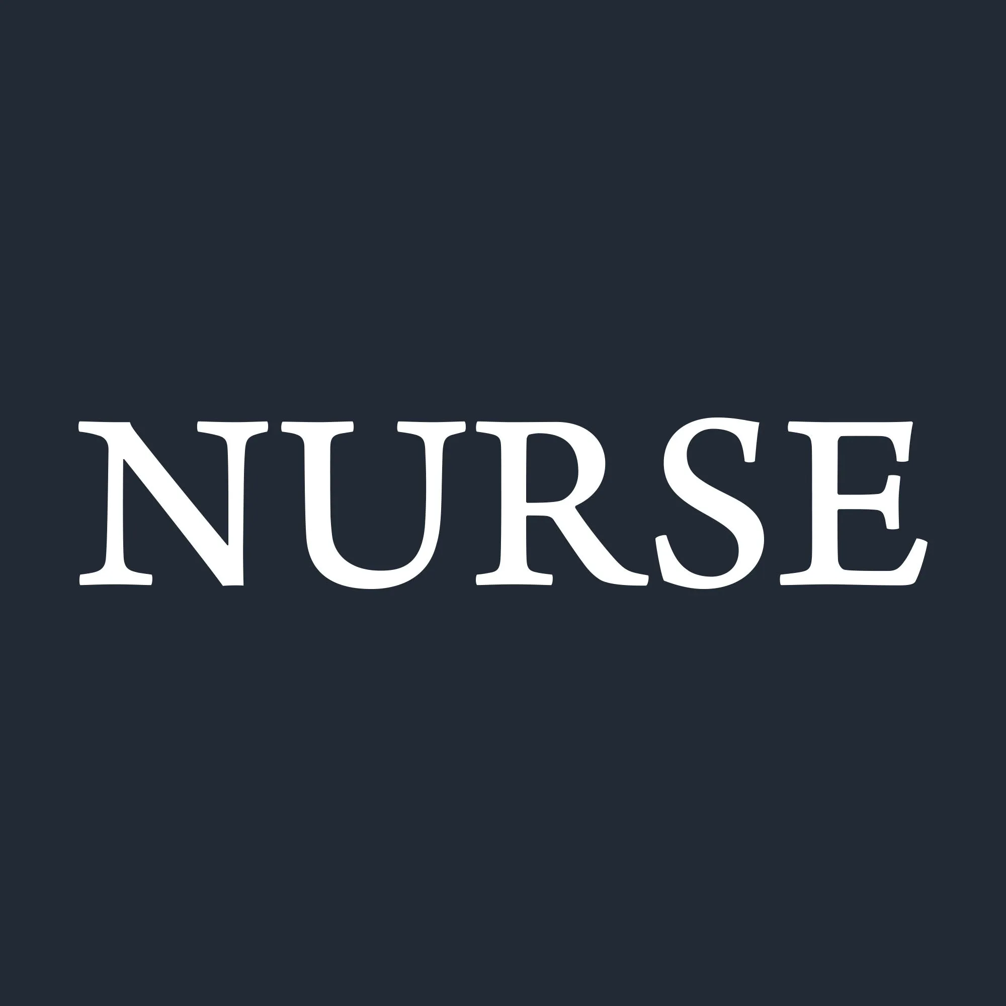 Longline Hemline Women's Nurse Defined Boyfriend Fit T-Shirt - Midnight Navy