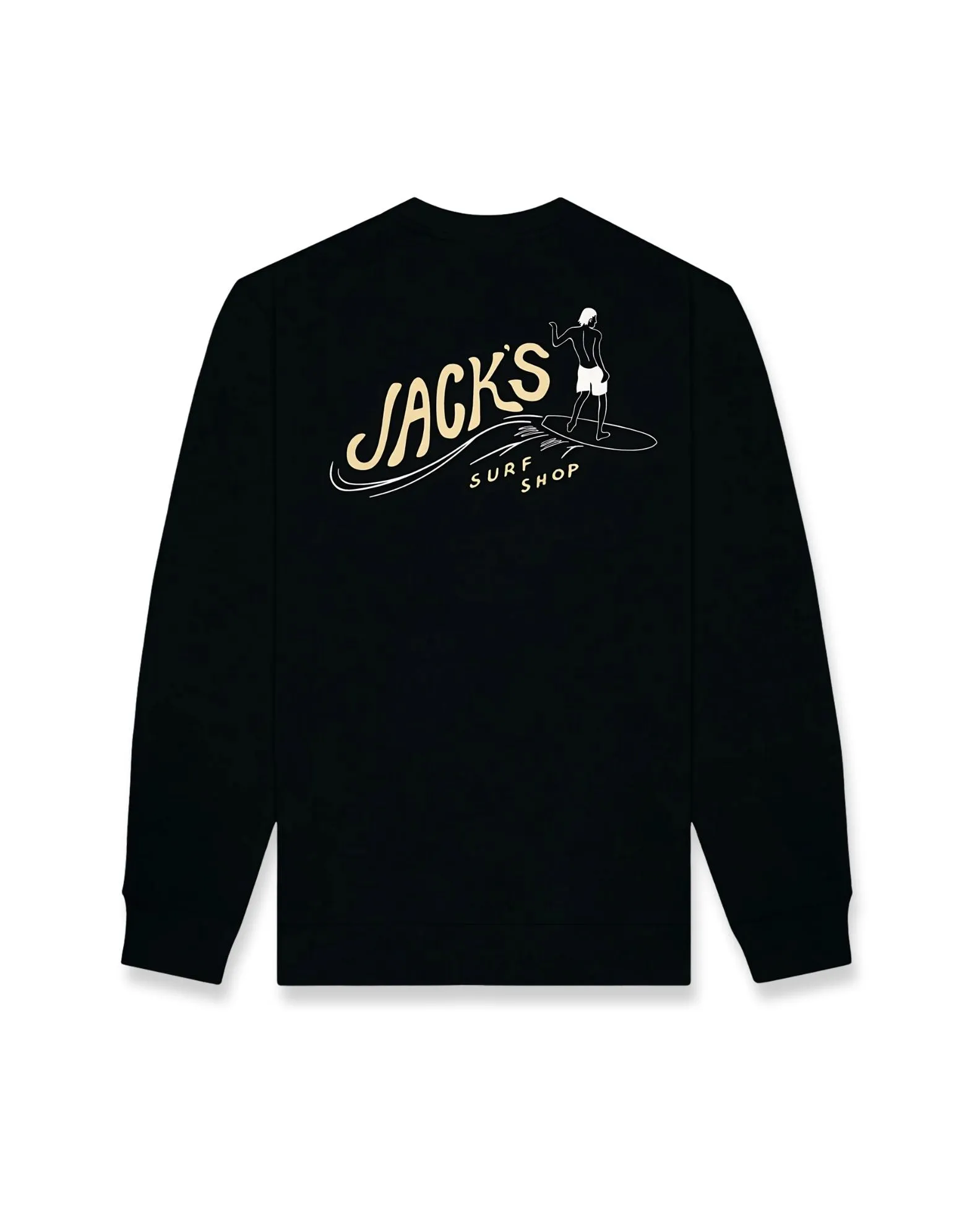 Comfy Layers Soft Layer Bobber Summer Series Crewneck Sweatshirt - Black