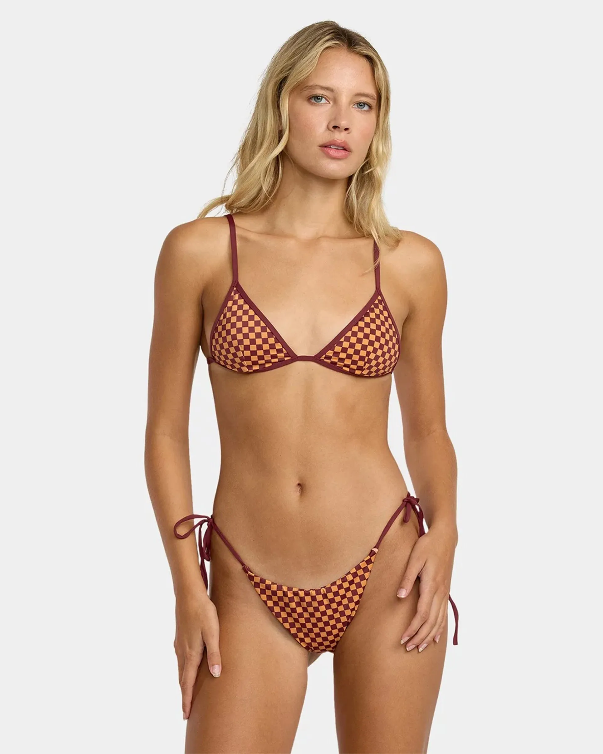 Reverberation Tie Side Bikini Bottom - Ochre Quick Drying Technology Tension Control Band