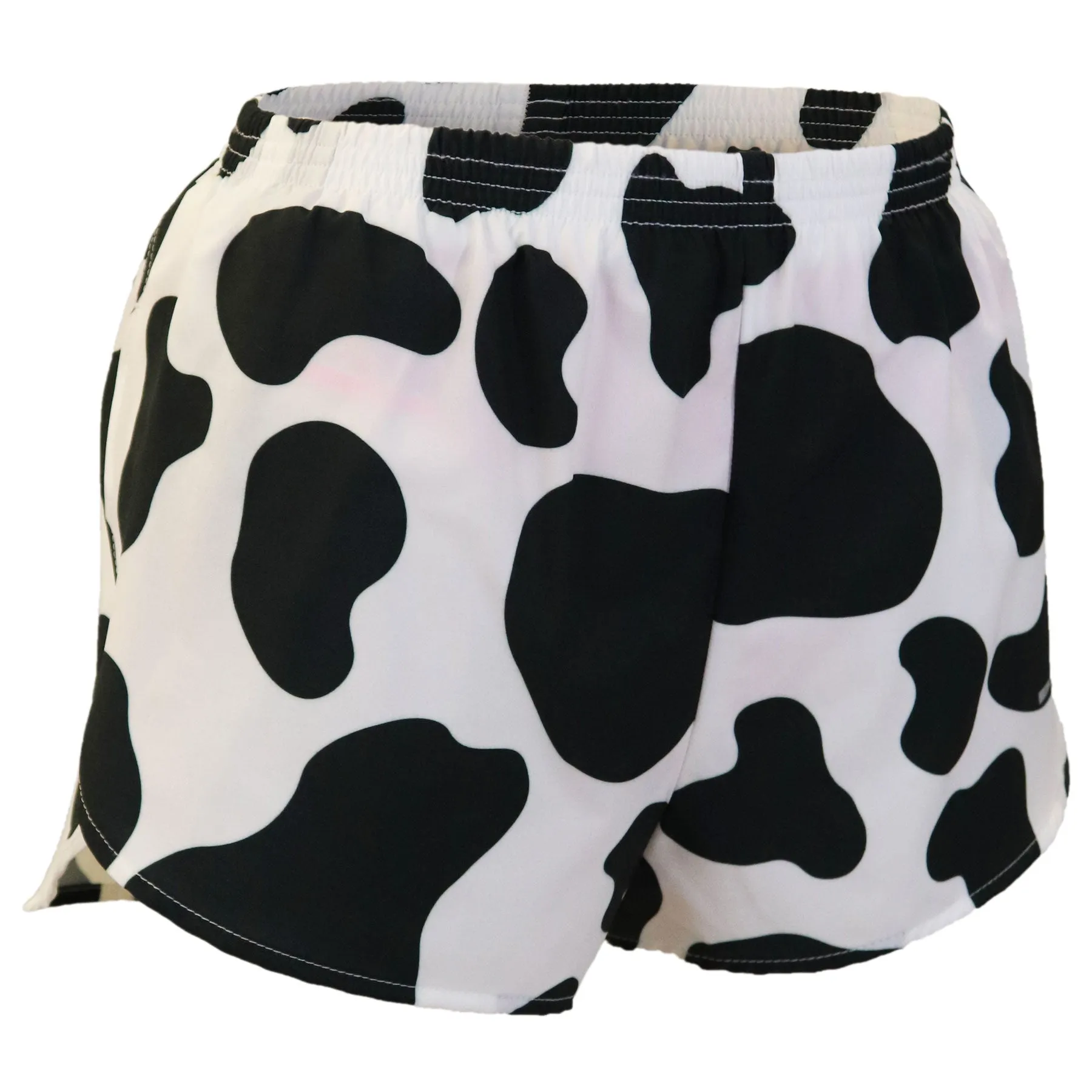 Women's Printed 1" Elite Split Shorts - Moo High-End Quality Wide-leg cut