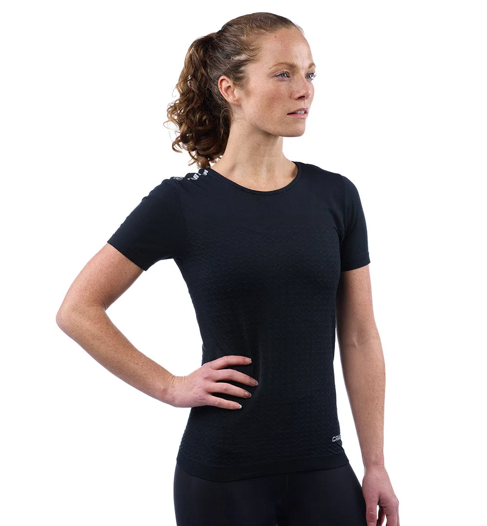 SPARTAN by CRAFT Urban Run Fuseknit SS Tee - Women's Prince Core Timeless Cardigan
