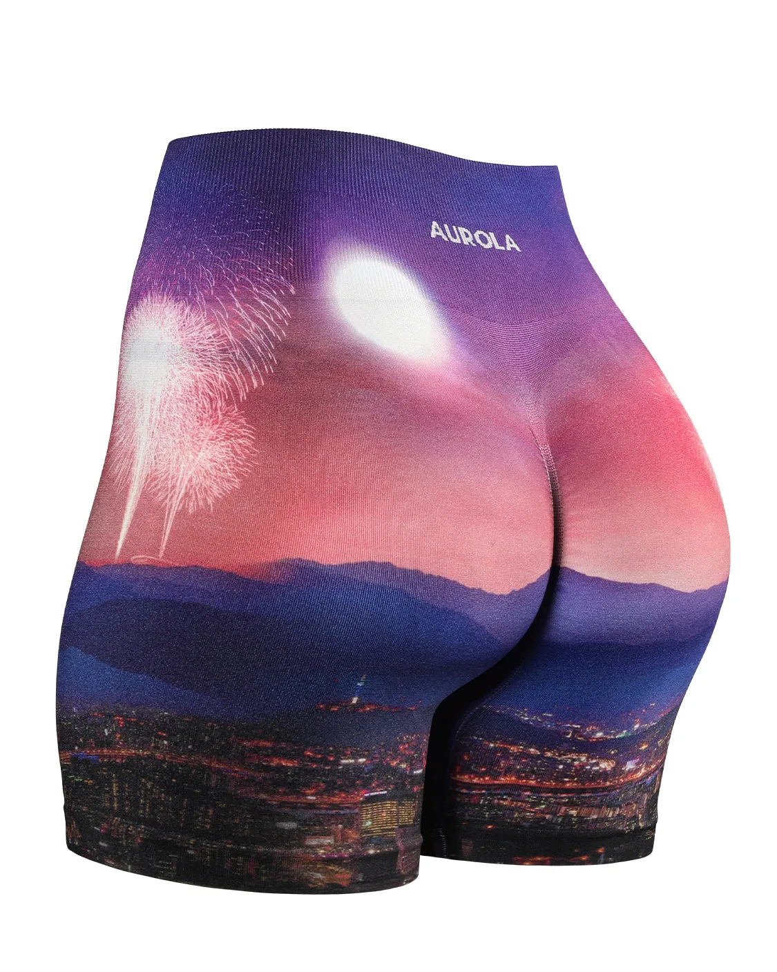 AUROLA Print Collection Fashion Shorts Stretchable Waistband corduroy shorts