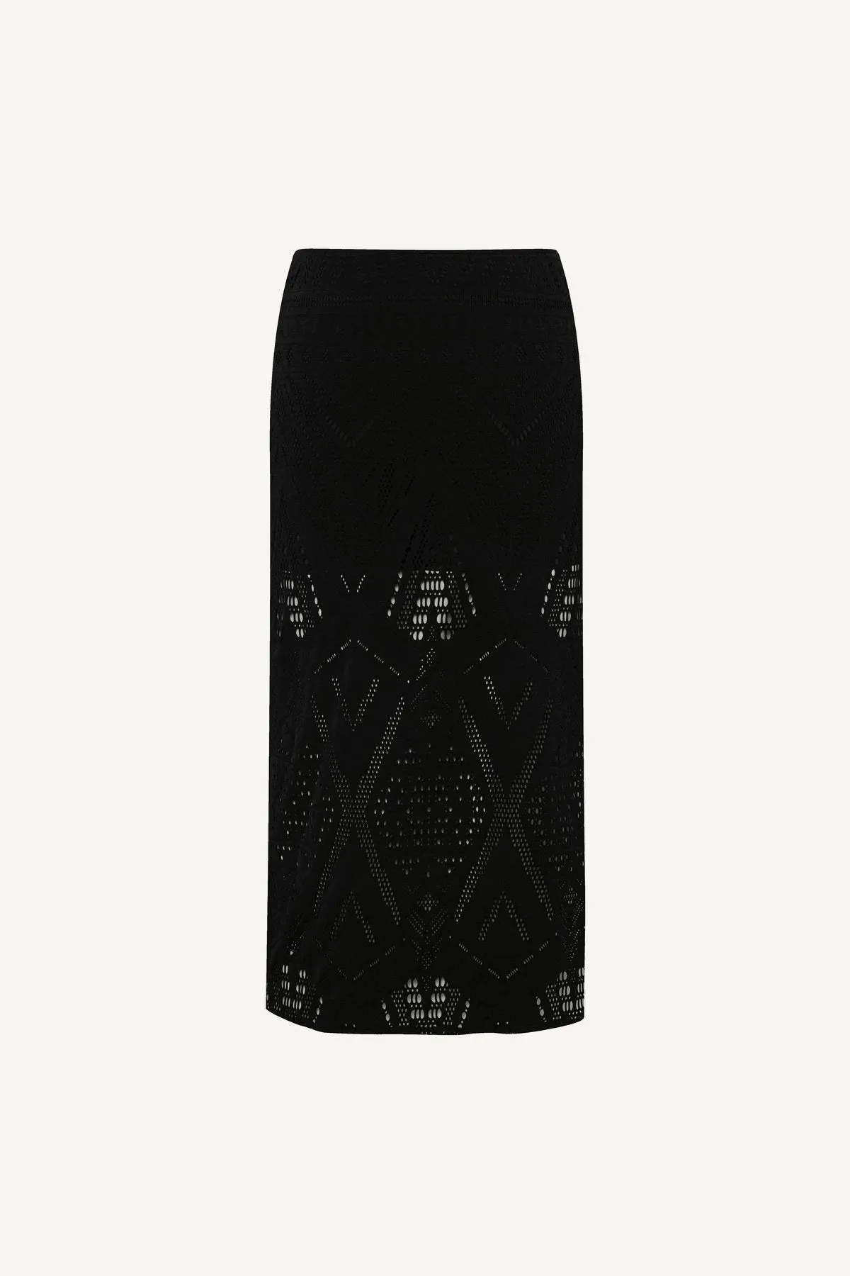 Jewel Tones Harper Skirt - Black Calico Crochet