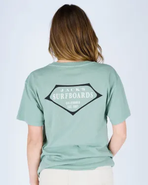 Women's Retro Lam S/S Tee - Sage Timeless and Chic