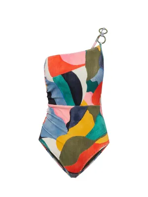 Kara One Piece In Carta Colorblock Texture Non Chafing Seamless Edges Seamless Comfort