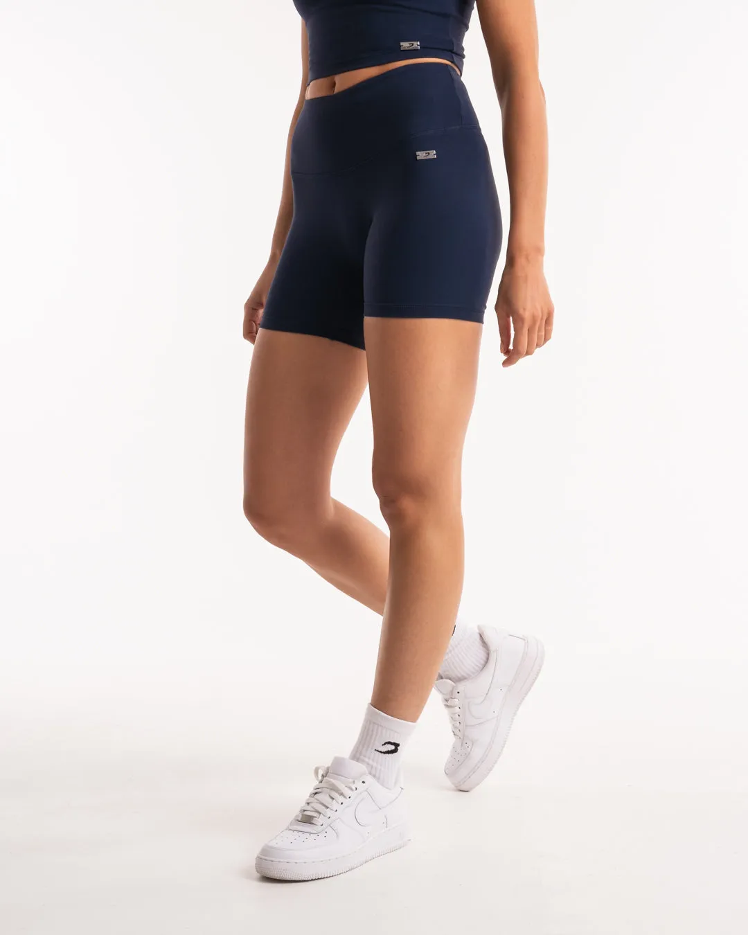 Ultra Soft Touch Anti Pill Surface Delia Cycling Shorts - Navy