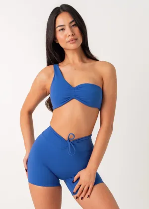 Workout clothes Soft Cup POISE ONE SHOULDER BRA - COBALT