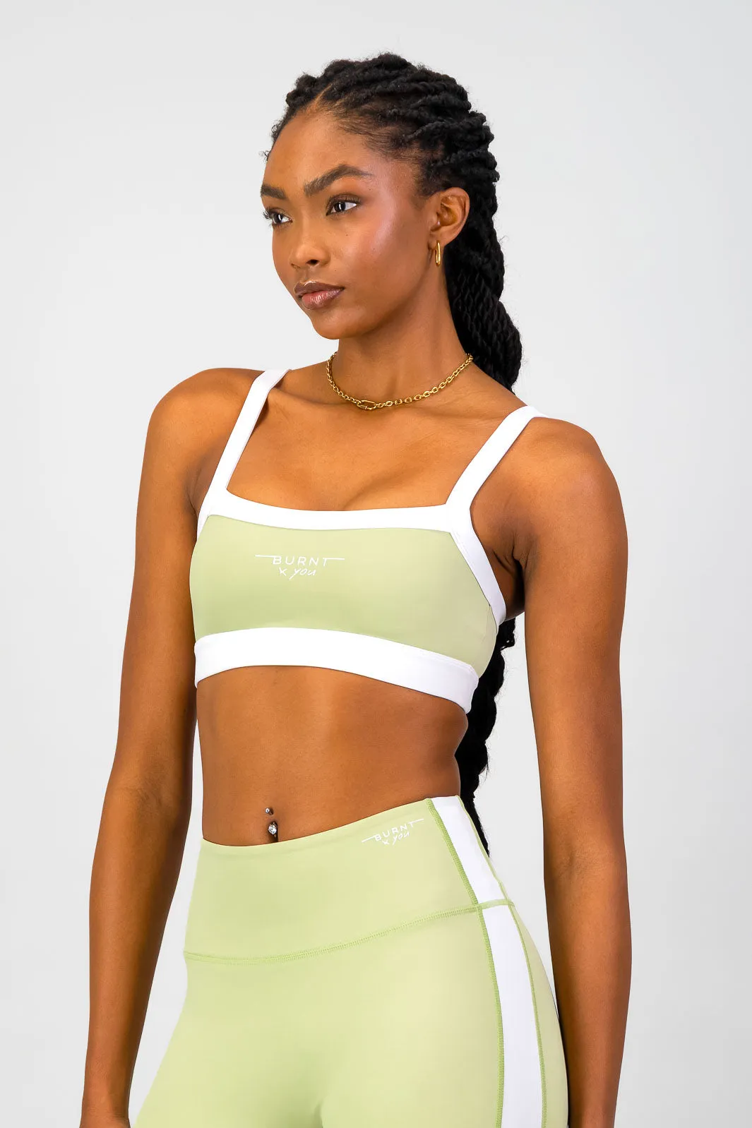Blend Indoor workout clothes Burnt x You Sports Bra - Aloe
