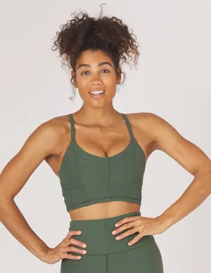 Glyder Charge Bra - Olive Dignity Thermal seams