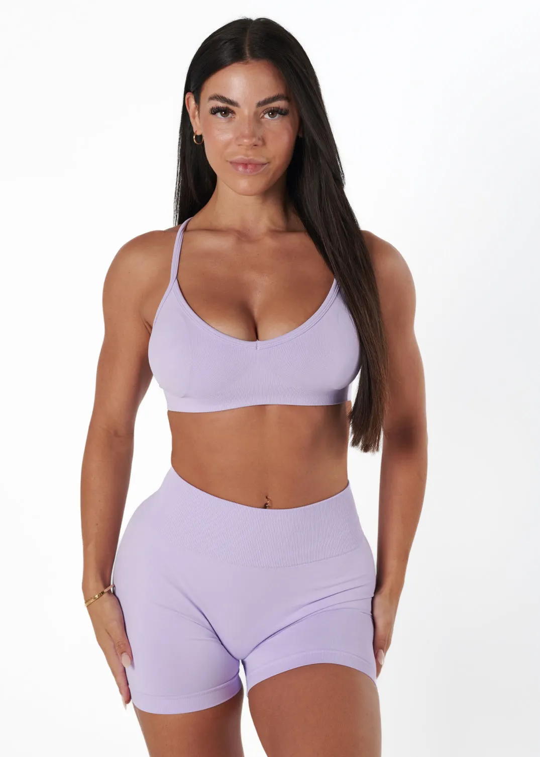 Comfort during sports SIGNATURE BRA - ORCHID