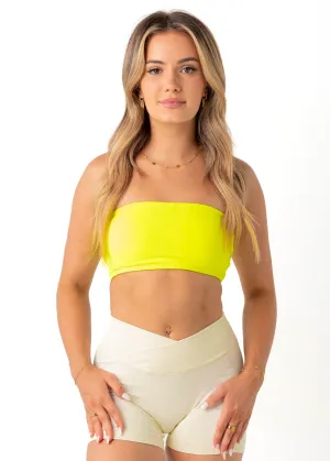 water-repellent V-Neck BANDEAU 2.0 - NEON