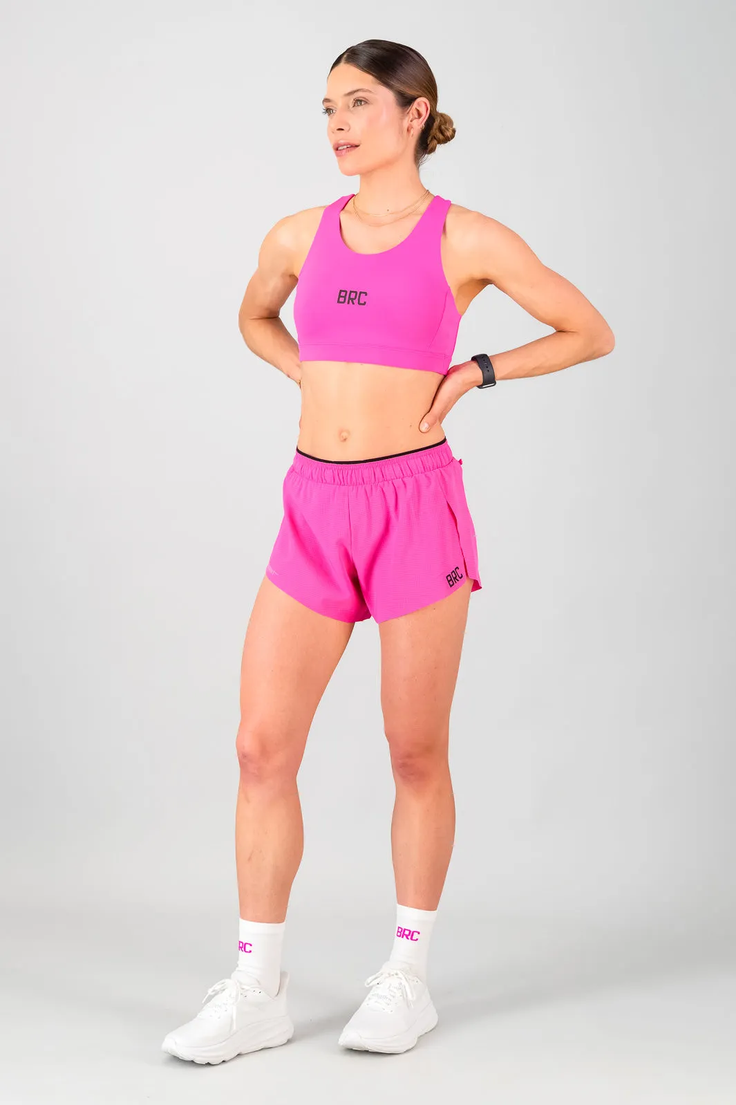 Brace Pro Sports Bra - Electric Pink Anti-bacterial cross-training
