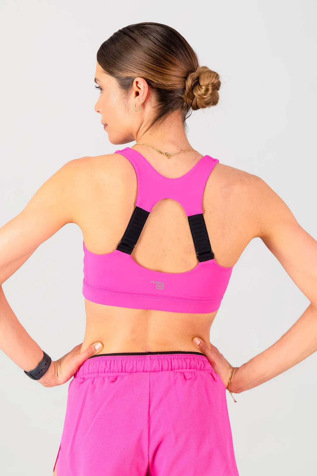 Lightweight Design Brace Pro Sports Bra - Electric Pink