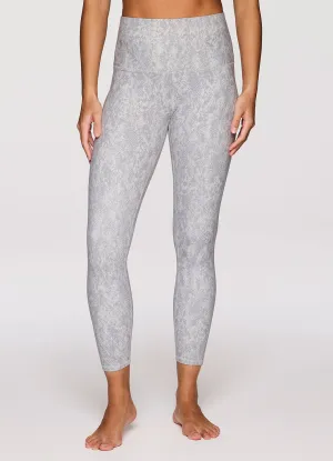 Power Mesh Double Layered Snakeskin Super Soft 7/8 Legging