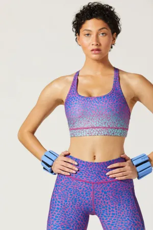 Substance Wear It To Heart Strappy Bra - Celsius Purple/Cyan Supportive Underwear