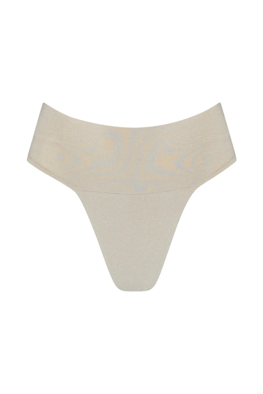 Banded Waist Bottom - Shimmer Anti Slip Waistband Full Coverage Bottom