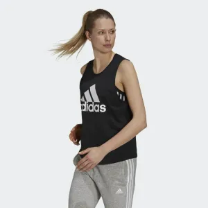 Adidas Women's Essentials Bl Black Tank Performance Improvement Fade Resistant Dye