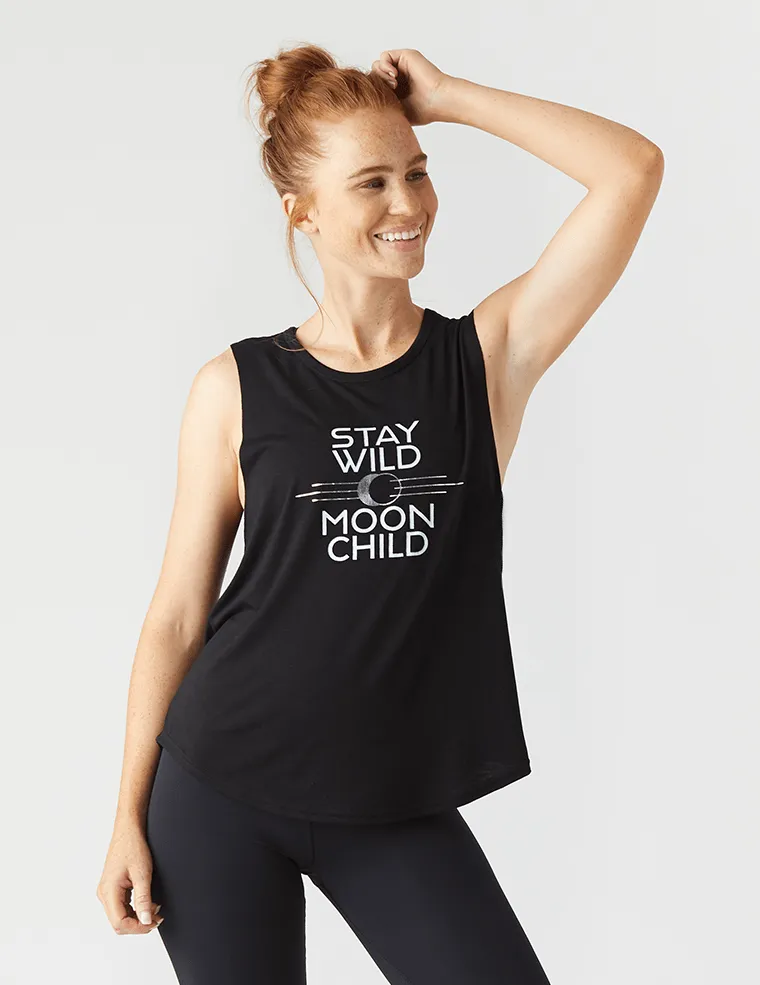 Glyder Stay Wild Power Tank - Black suitable for beginners Forestry - friendly