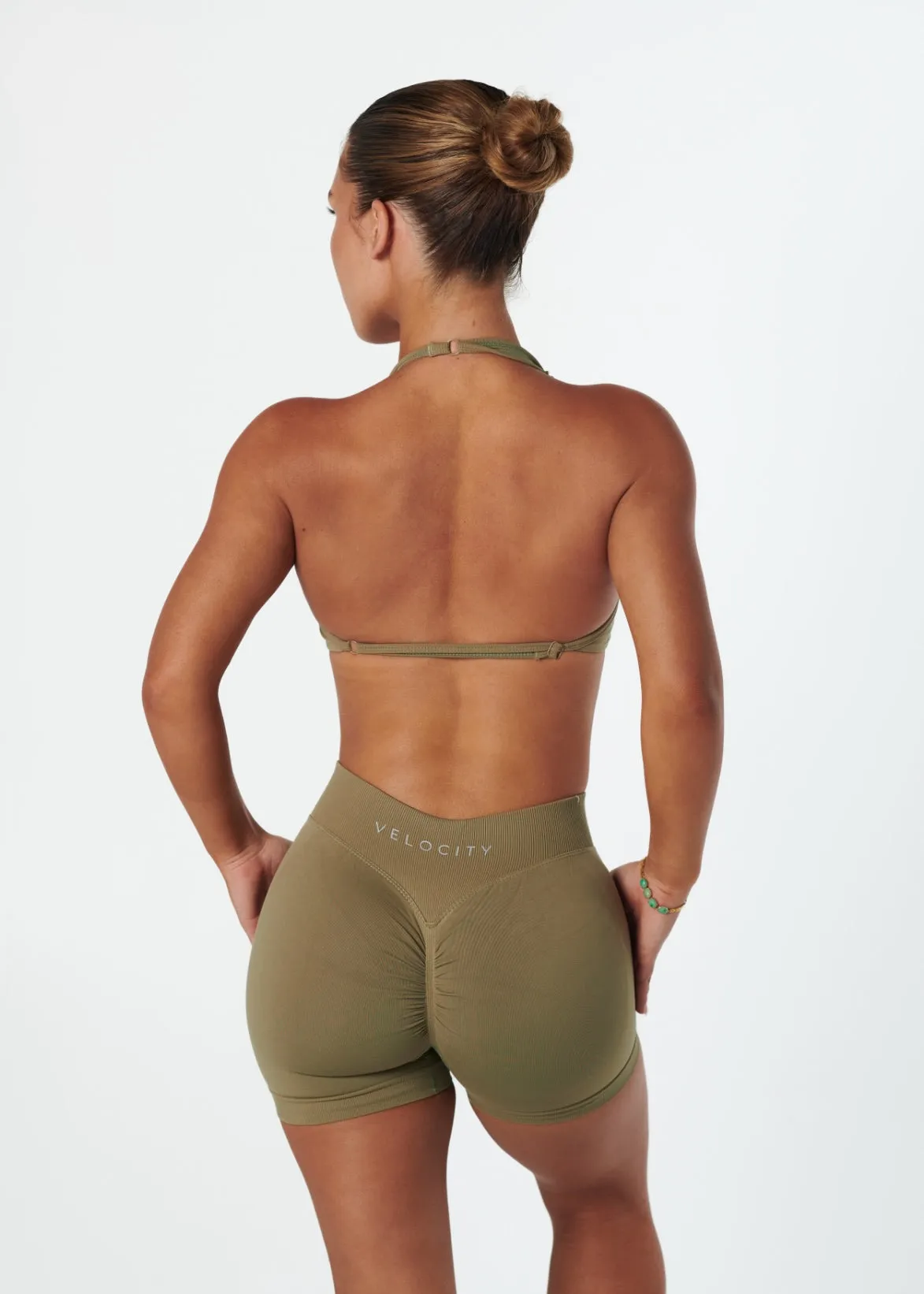 SIGNATURE BRALETTE - MATCHA Mesh Fabric