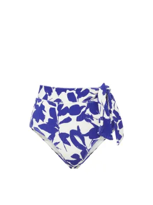 Side Tie High Waist Bottom Moraea Garden Texture Non Restrictive Framework Flexible Fit System