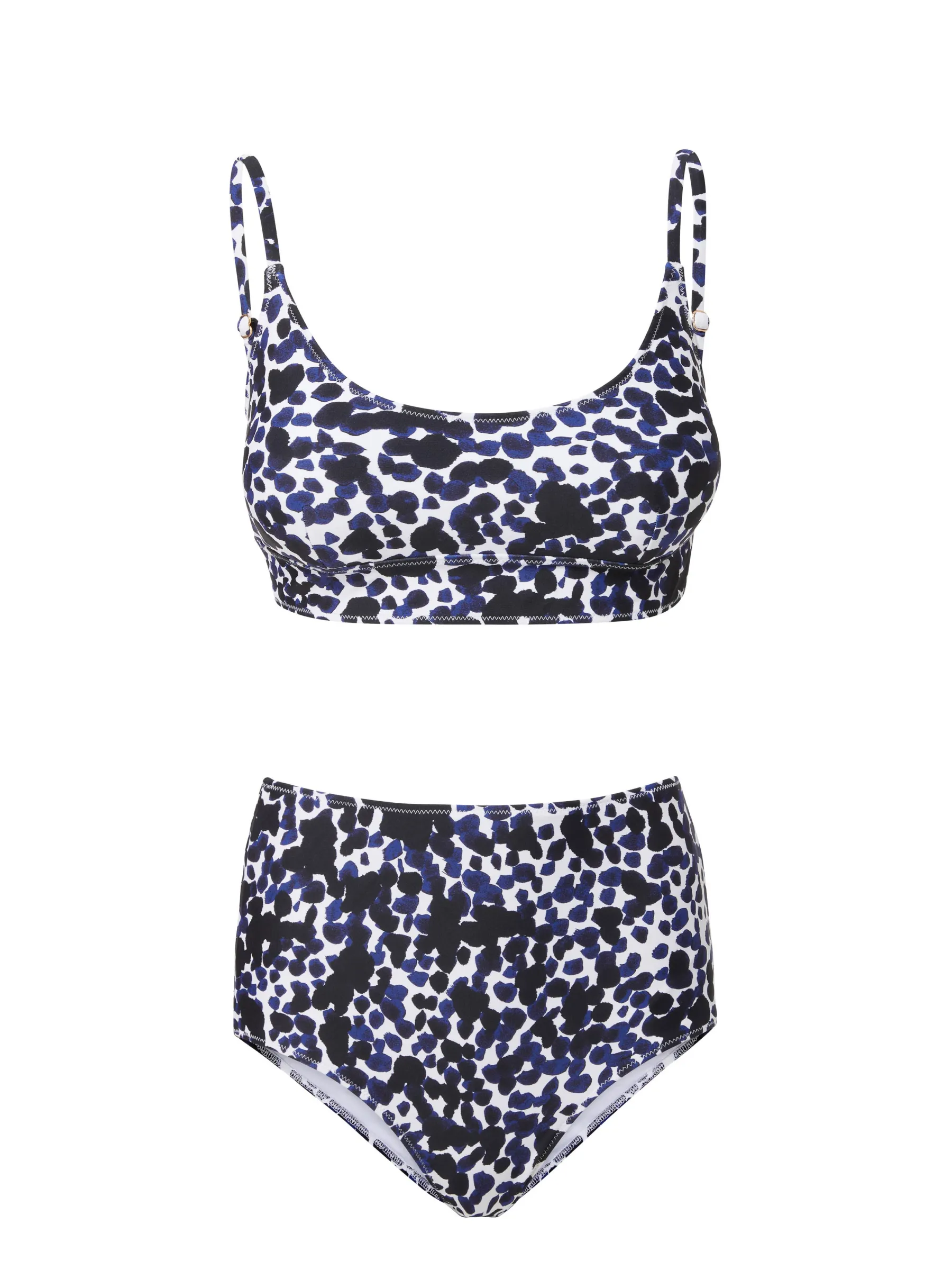 Erika Top   Classic High Waist Bottom in Animal Dot Zero Gravity Fit