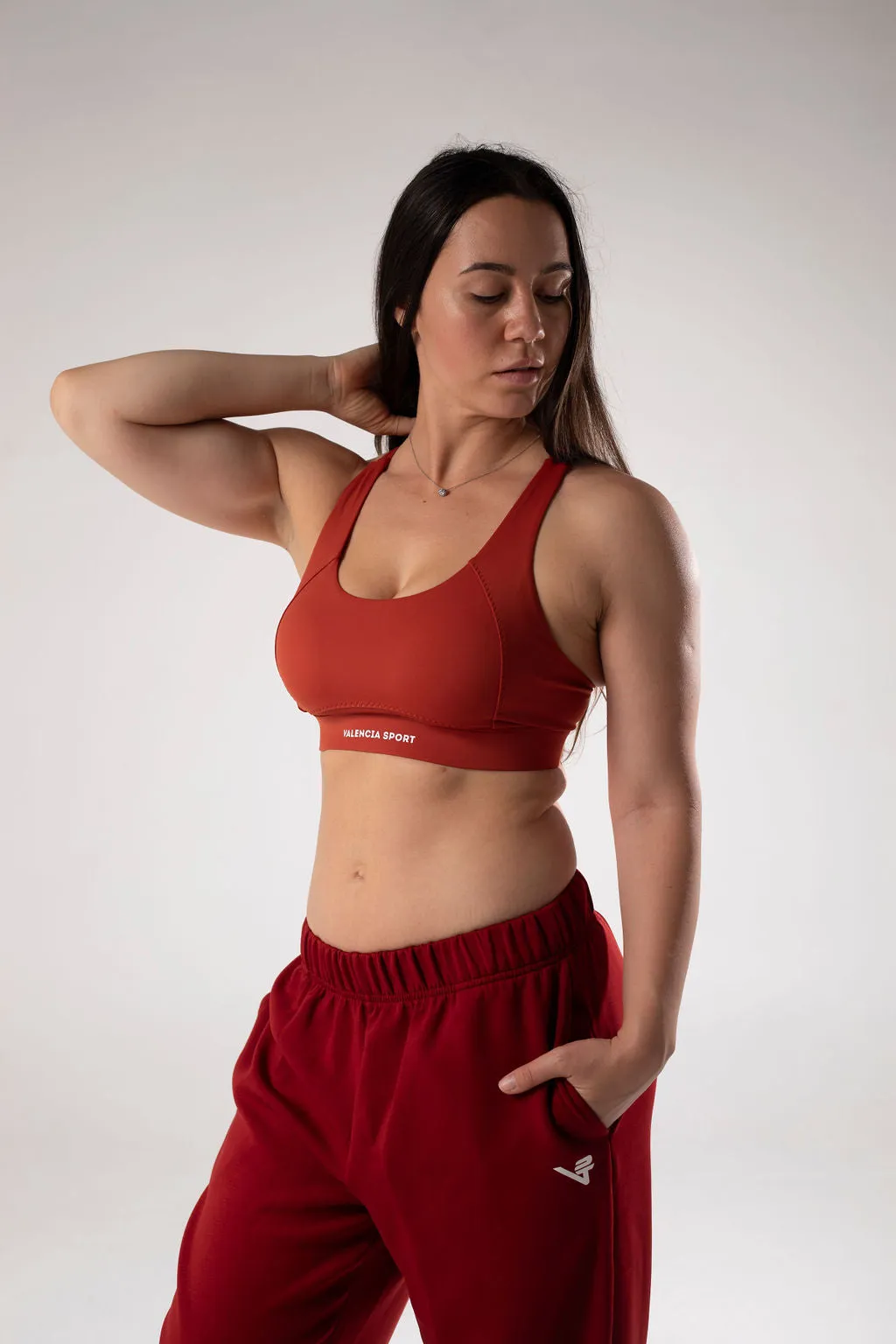 Forme Orange Sunset High Impact Sport Bra Seamless Comfort