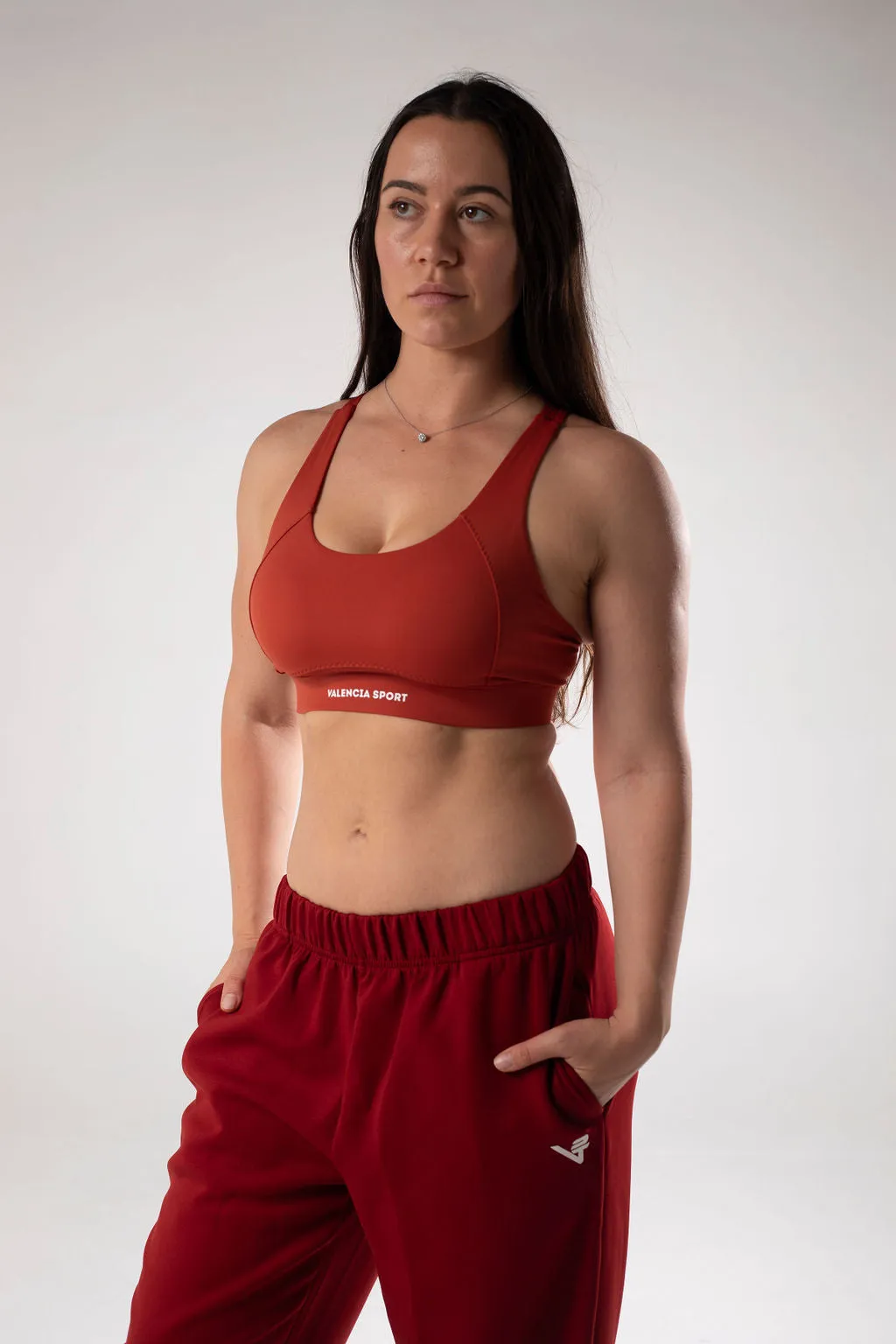 Wear alone Flexible Underwire Forme Orange Sunset High Impact Sport Bra