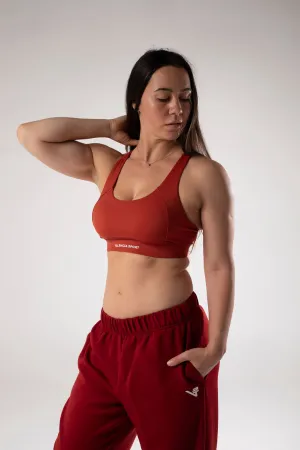Forme Orange Sunset High Impact Sport Bra Seamless Comfort