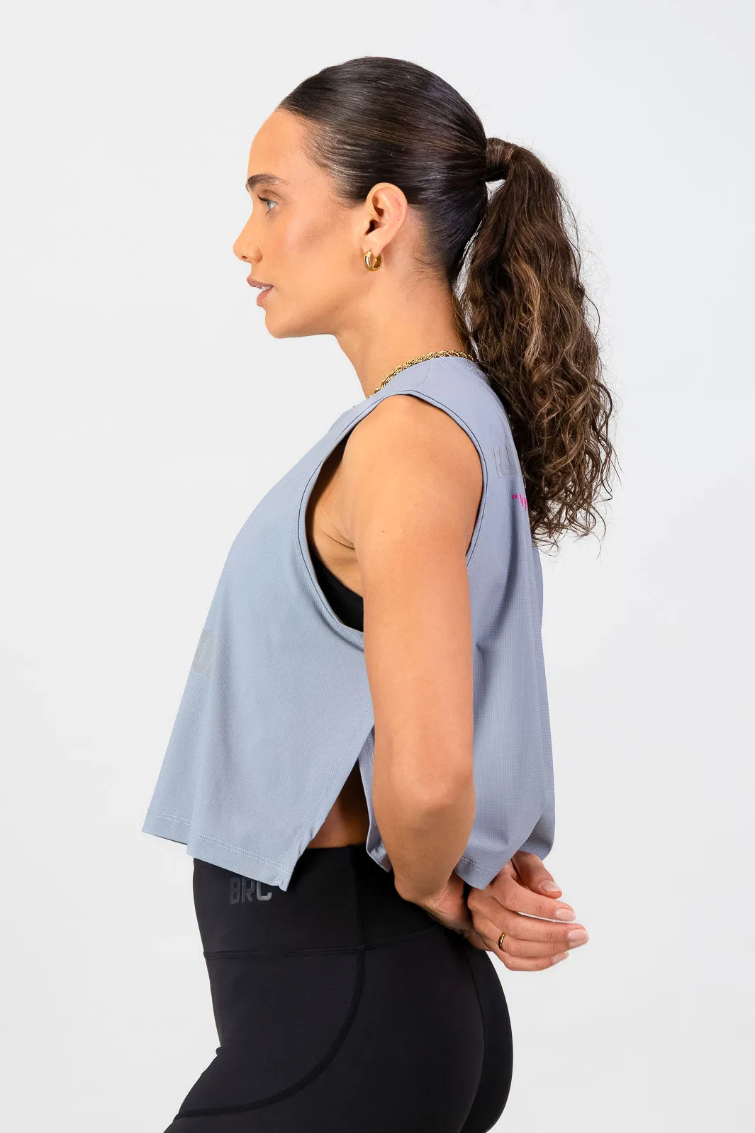 AeroFlow CPT Women's Race Tank - Grey Offense - capable Jungle - ready