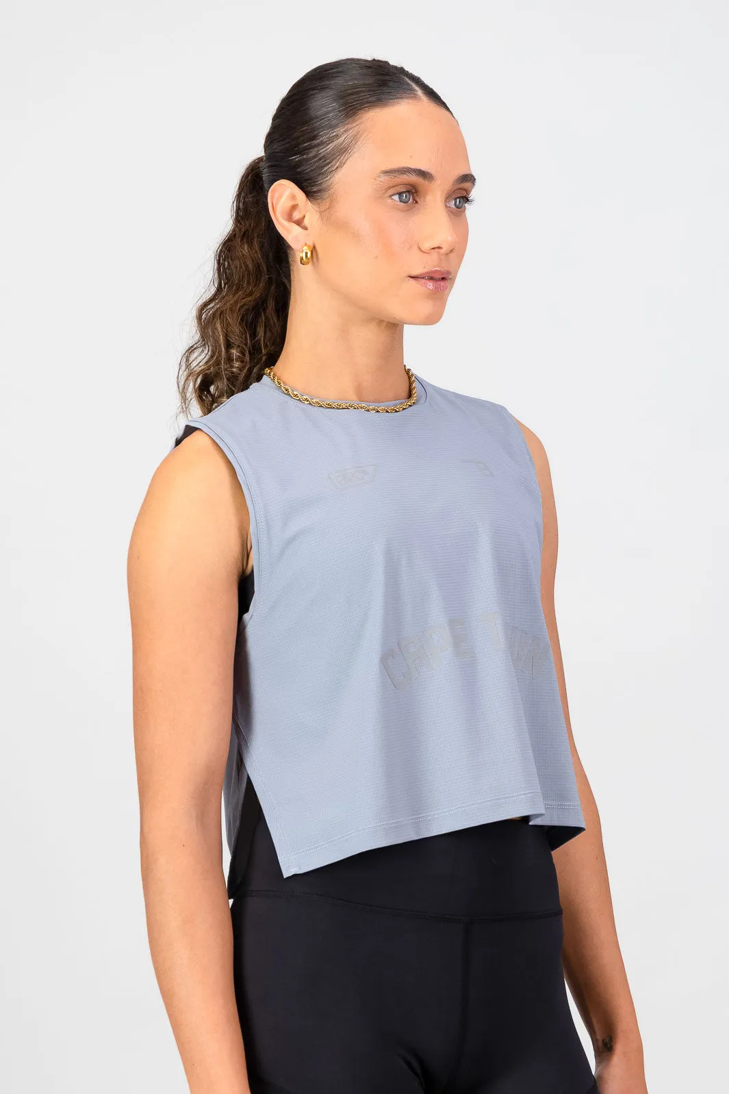 Body Mapping Zones Adaptive Torso Compression AeroFlow CPT Women's Race Tank - Grey