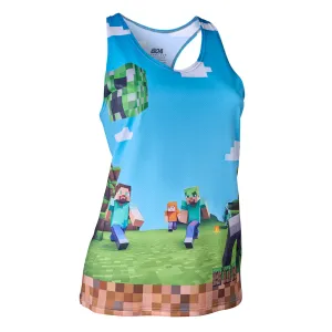 Organic Ease Women's Vapor Lite Interval Singlet - Blocks on Blocks