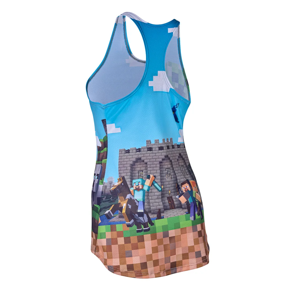 MatteFinishTexture Women's Vapor Lite Interval Singlet - Blocks on Blocks
