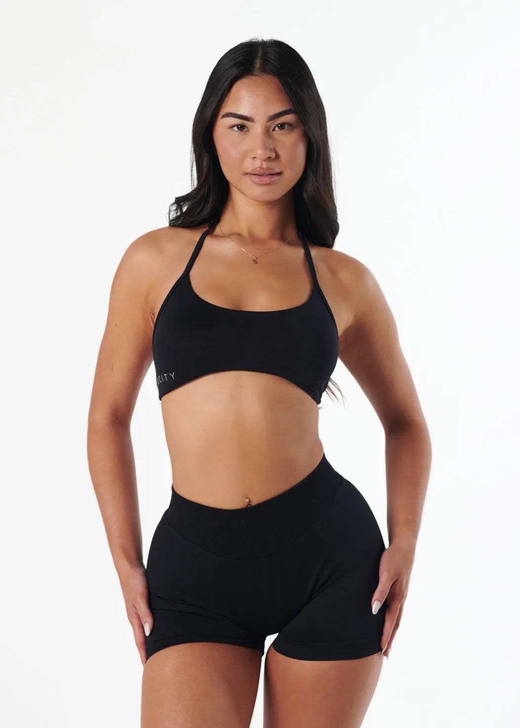 SIGNATURE BRALETTE - LIQUORICE Soft Silk Comfortable lining